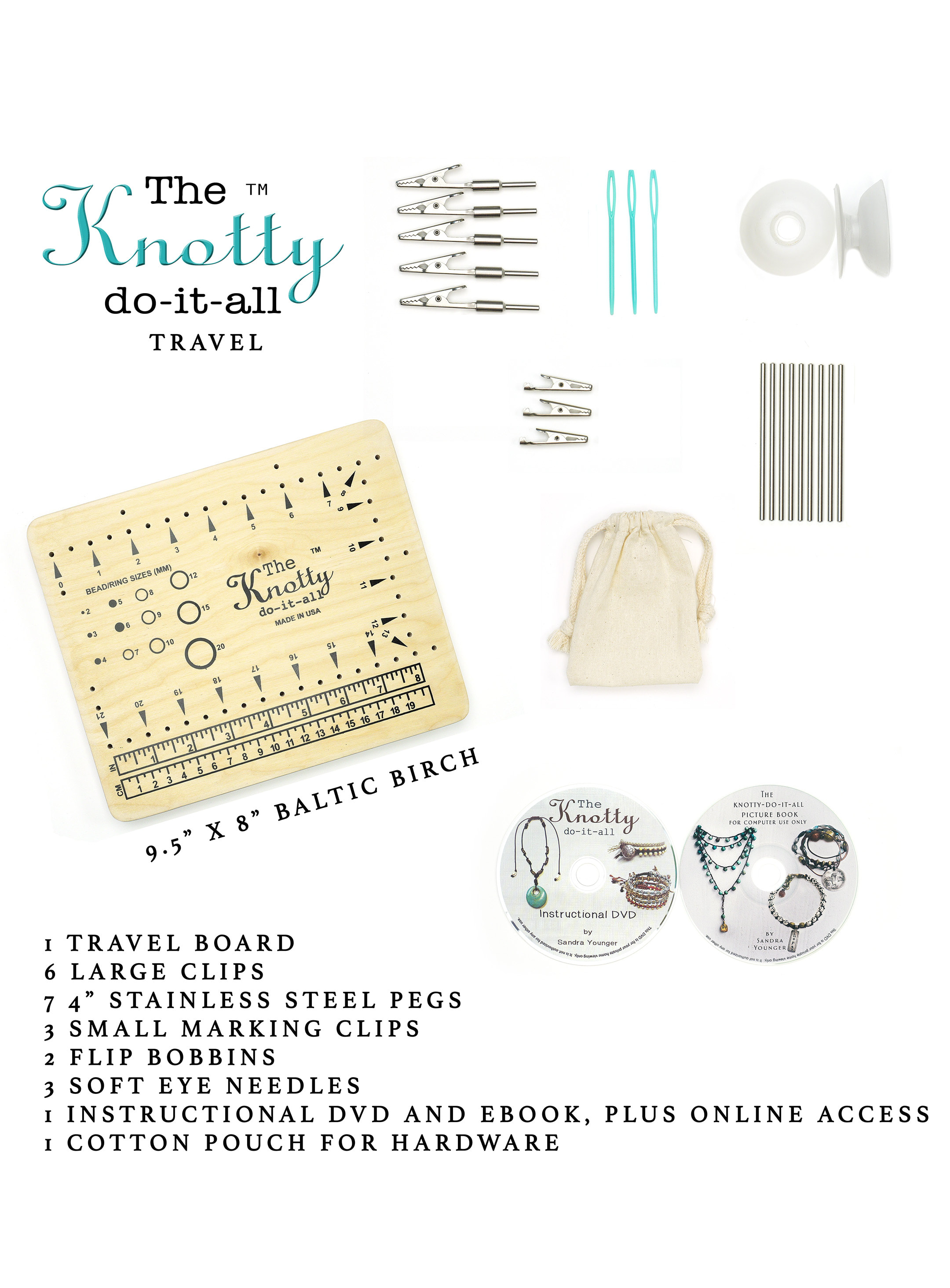 Knotty Do-It-All Travel Board - Island Cove Beads & Gallery